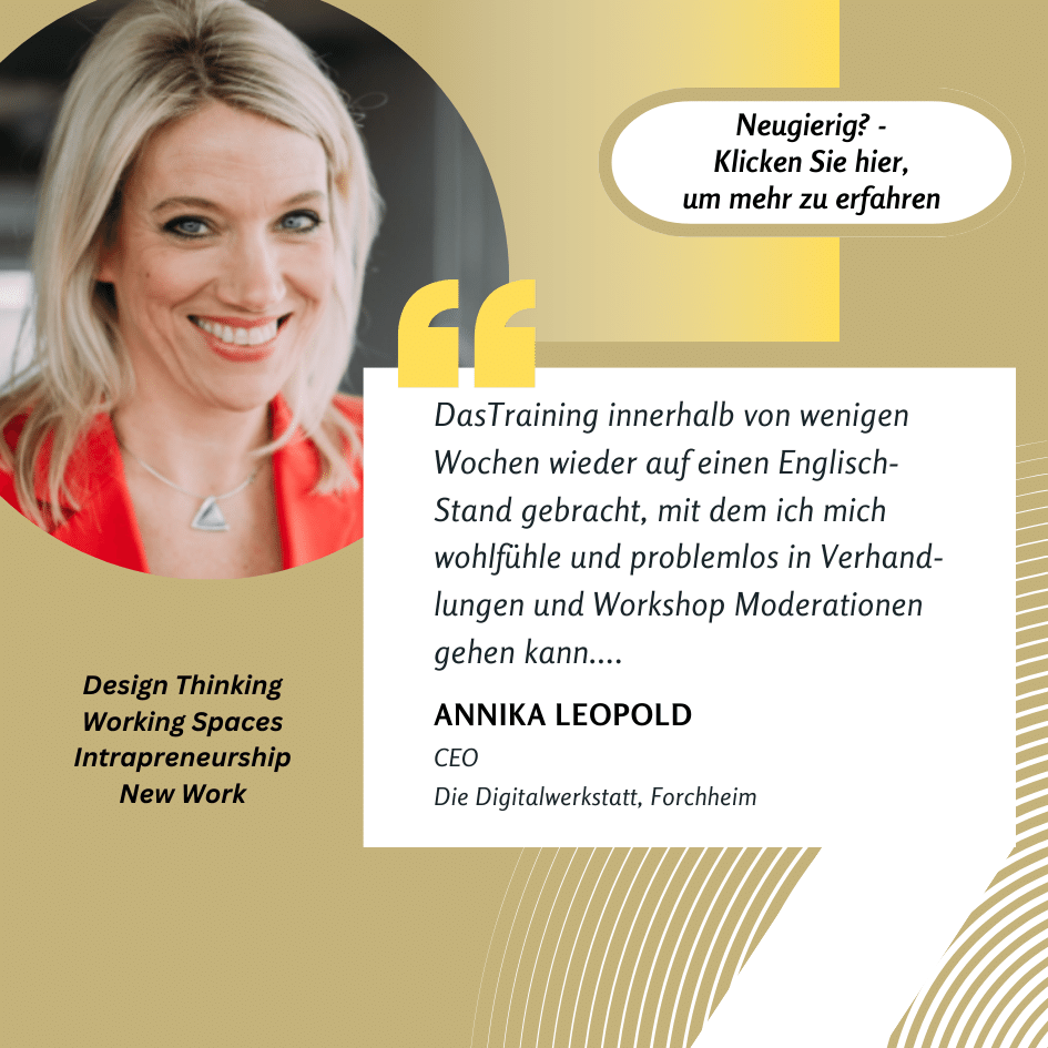 Annika Leopold Female client with testimonial