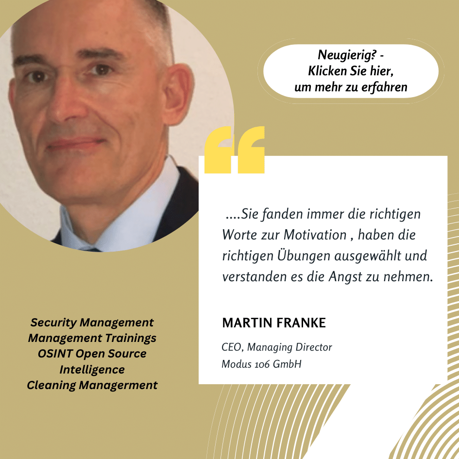 TEstimonial Martin Franke Testimonial with Martin Franke Modus 106